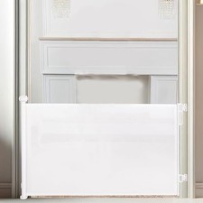 Ciaell Retractable Safety Gate GRAY NEW Space Saving Mesh Multi-use