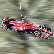 Ferrari F1 Charles Leclerc Car Ornament – Diecast Racing Model Christmas Decor