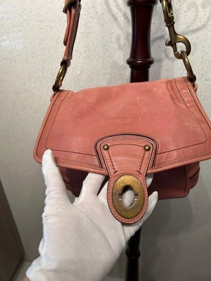 Coach One Shoulder Bag Leather Turnlock 10327 RARE | eBay