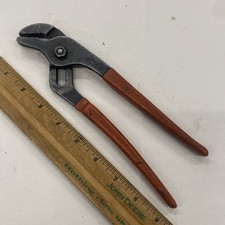 Snap-on Tools 91cp 9 Slip-joint Tongue Groove Pliers Red Handle Usa M0763