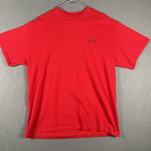 GEORGIA BULLDOGS XL Guy Harvey Red Short Sleeve UGA Logo Crew Neck T Shirt - Picture 4 of 7