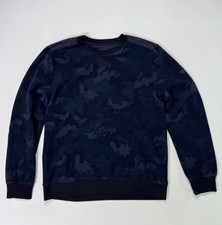 Under Armour Men's XL Fitted Blue Black Camo Sweatshirt Active Sports Stretch