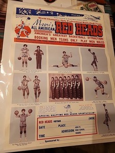 Moore's.All American "RED HEADS" America's Greatest Basketball Attraction 