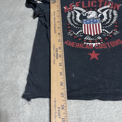 Y2K Affliction Shirt Kids 5T Black Eagle American Customs Loud USA Grunge - Picture 4 of 6