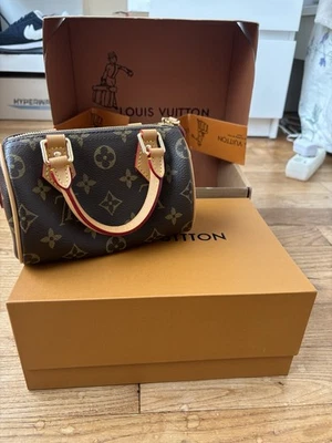 Louis Vuitton Sac bandoulière Monogram toile marron, anse cuir, zip, boîte - Photo 1/4