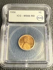 1956 Lincoln Wheat Cent MS66 RD ICG *6646