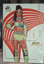 /99 Queen Aminata Red Parallel AEW 2025 Upper Deck Signature Edition SP #80