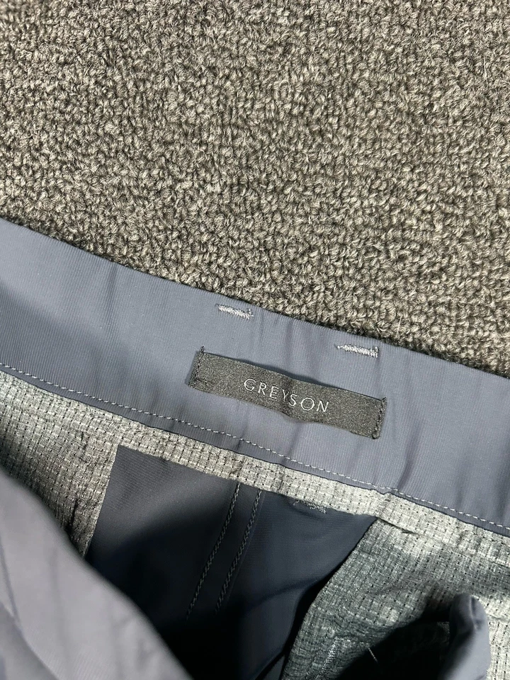 Calça Greyson Masculina 34x30 Cinza Montauk Jogger Golfe Performance Elástica Cônica - Imagem 4 de 4