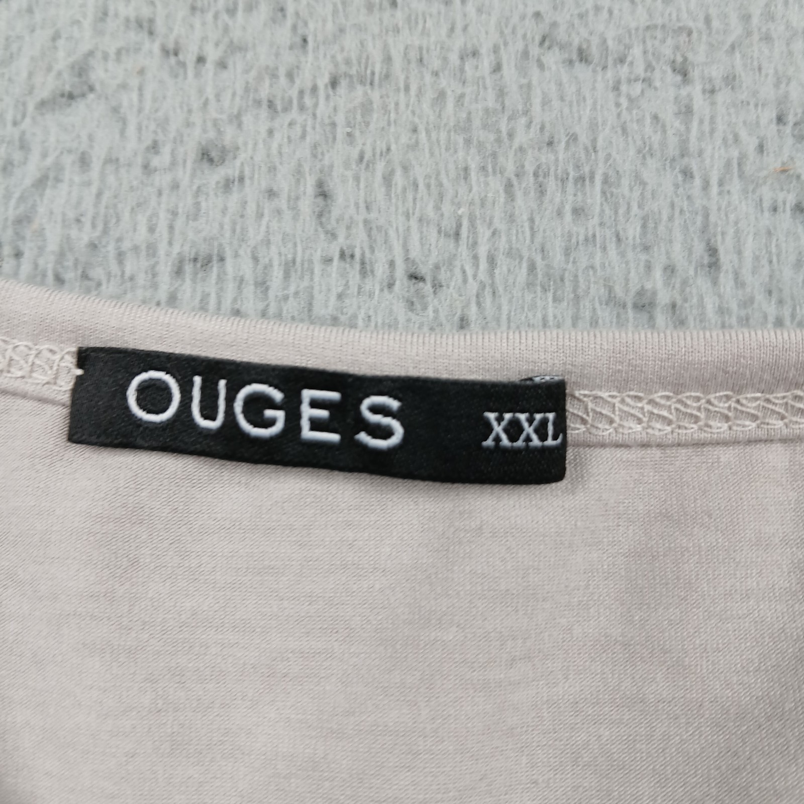 Ouges Top Womens XXL Gray Long Sleeve Pullover He… - image 2