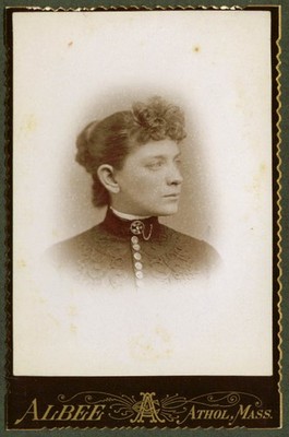 Miss Sargent Cushing Academy Class of 1889 cabinet