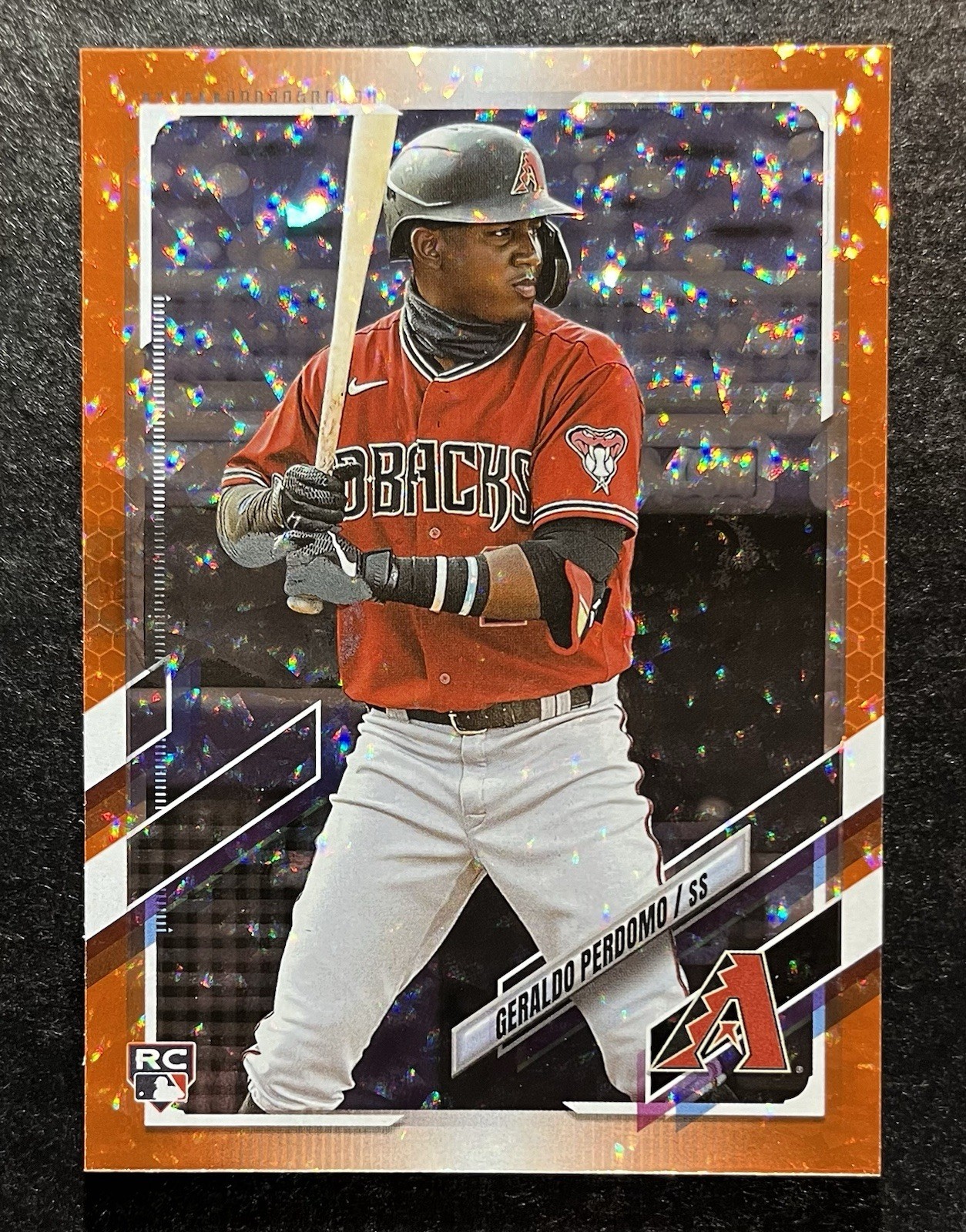 2021 Topps Update Geraldo Perdomo Orange Foil /299 Rookie RC #US268 Diamondbacks