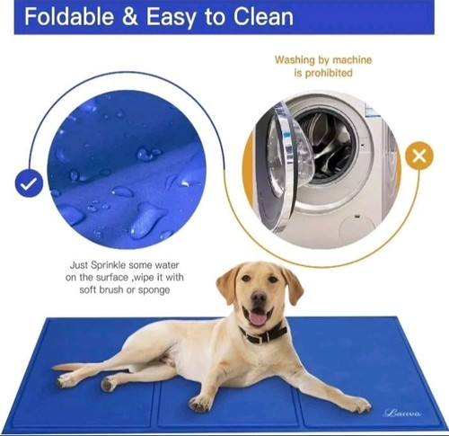 Lauva Dogs Pets Cooling Mat Large 90x50cm, Pet Cool Self-refreshing Gel Cold Pad - Picture 6 of 6