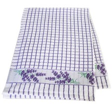 Poli-Dri Kitchen Towel Lavender Sprig Pack-2 White/Lavender by Samuel Lamont