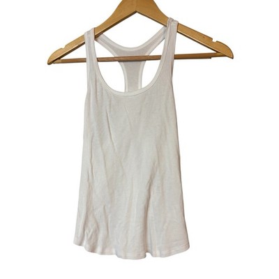The Line By K Racerback Tank Top 100% Cotton White Women s Size L