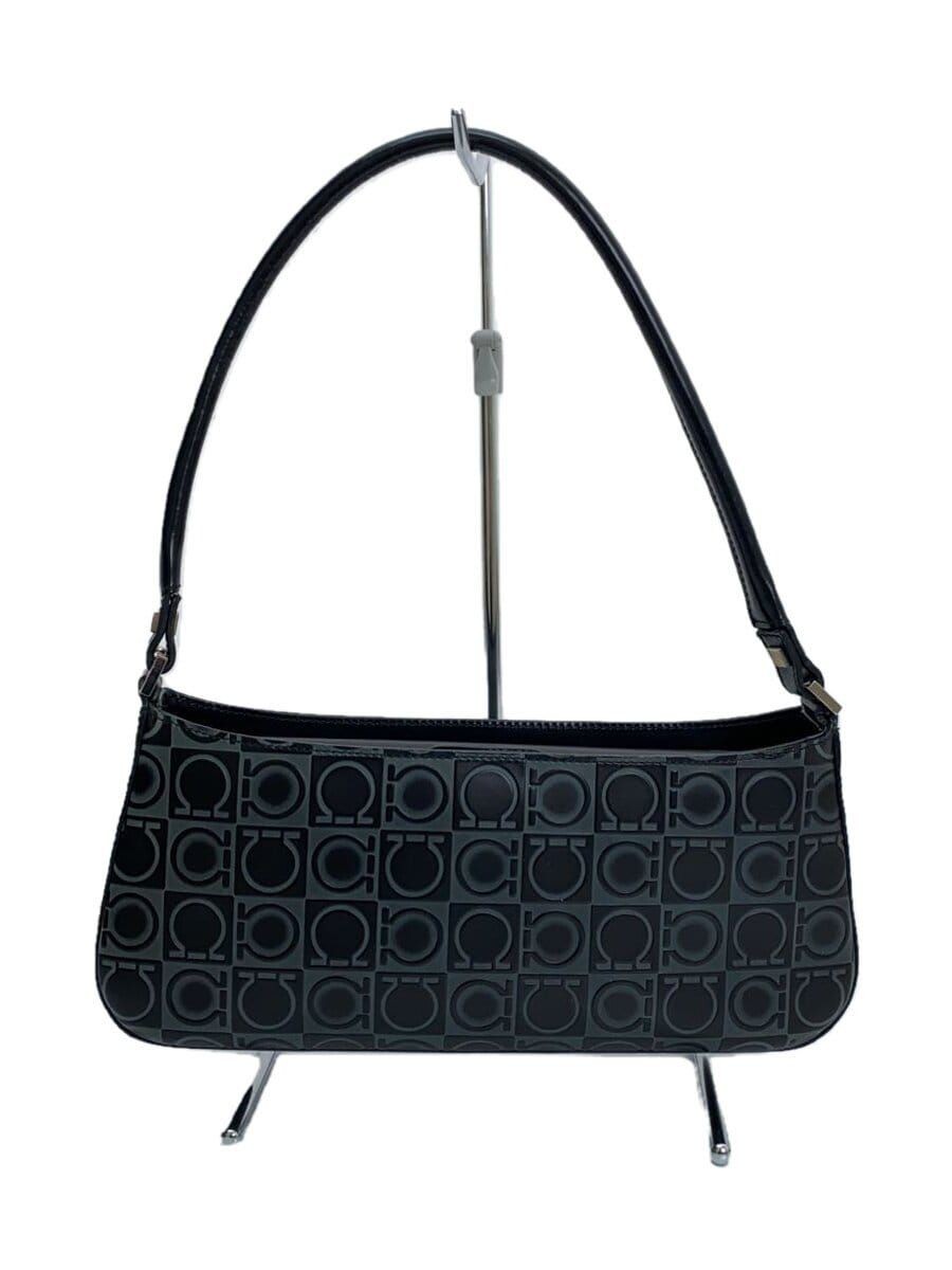Salvatore Ferragamo Handbag Black Total Pattern EE-21 1235