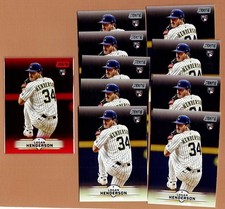Logan Henderson 2025 Topps Stadium Club Rookie Rc lot #13 Brewers, 10 cards