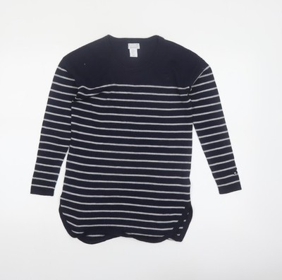 Kenar Damen Pullover marine gestreift Merinowolle XS Langarm