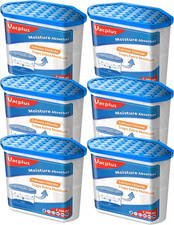 Moisture Absorbers 6 Pack, 32.0 Oz Portable Humidity Absorber Boxes for Your Bat