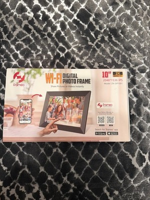 Frameo 10'' Smart Wi-Fi Digital Photo Frame 2K Quad HD IPS Touch Screen ZN-DP1001