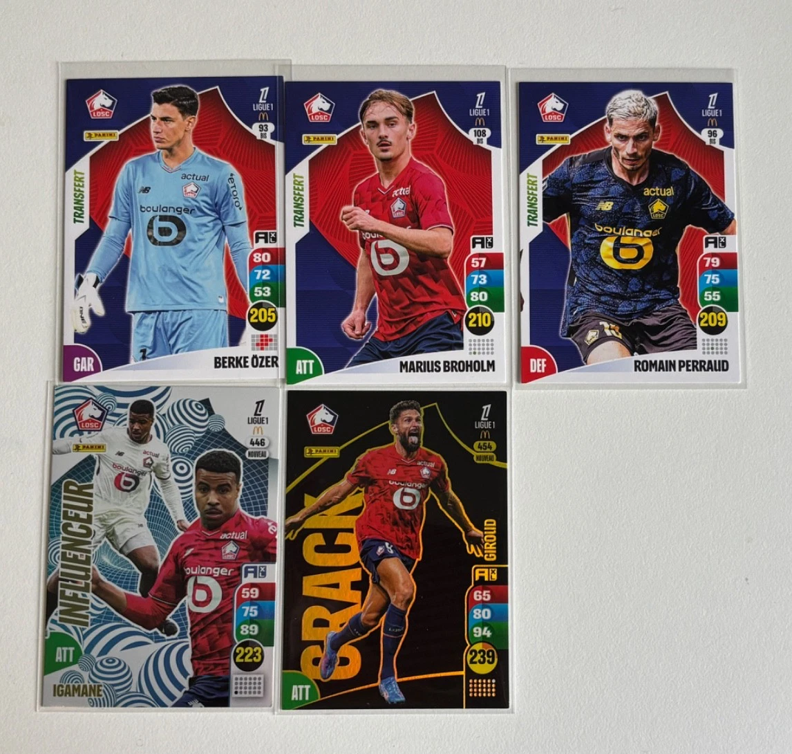 Autocollant Panini Football 86 – N°123 – LOSC Lille – Neuf – Édition 1985