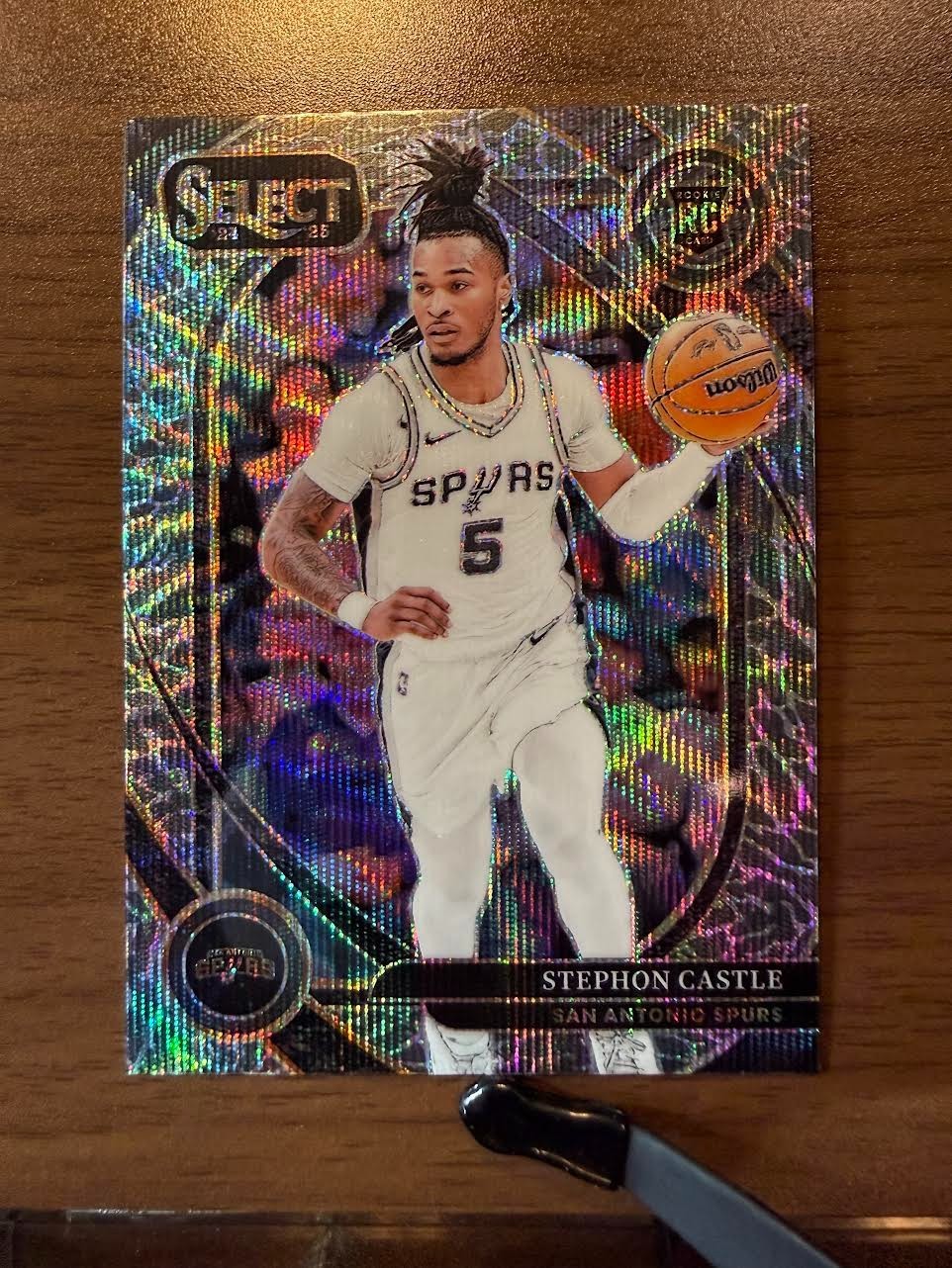 2024-25 Panini Select - Courtside Stephon Castle #292 Elephant Prizm (RC)