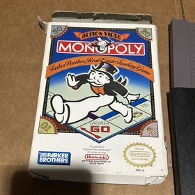 Monopoly NES With Box  Authentic Tested Very Good Condition