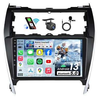 4+64G Android Auto CarPlay Car Radio Stereo Wifi GPS For 2012-2014 Toyota Camry