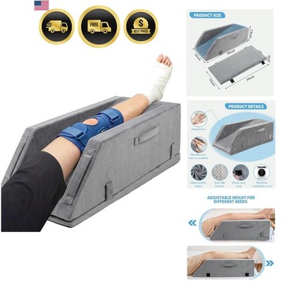 Leg Elevation Pillows for After Surgery, Ergonomic Keeps Knee Straight, Adjus...