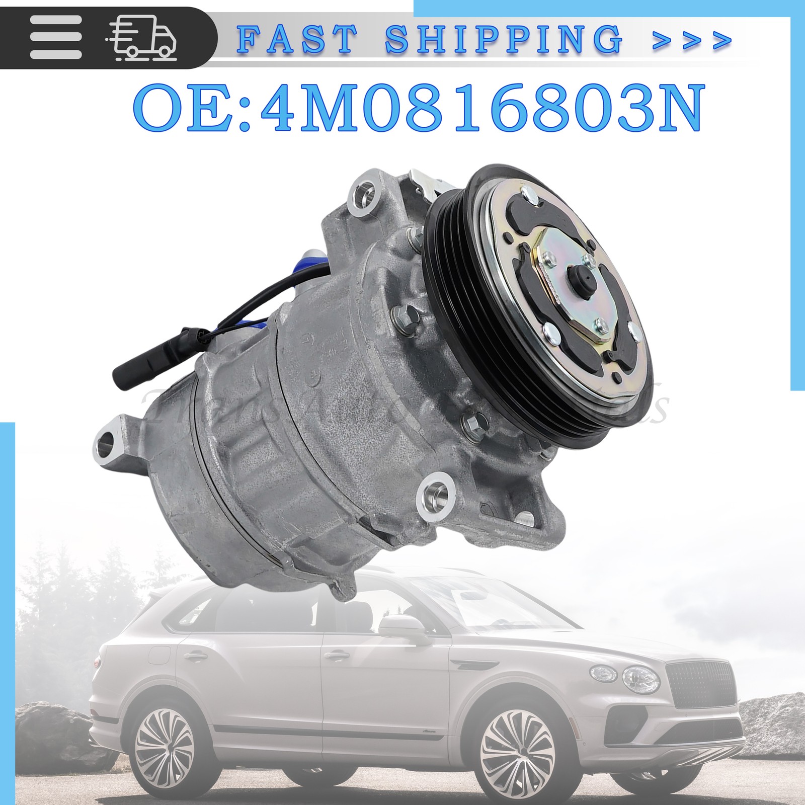 NEW 4M0816803N For 2017-2023 Bentley Bentayga W12 6.0L A/C Compressor US