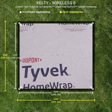 Huella Tyvek para la tienda KELTY WIRELESS 6