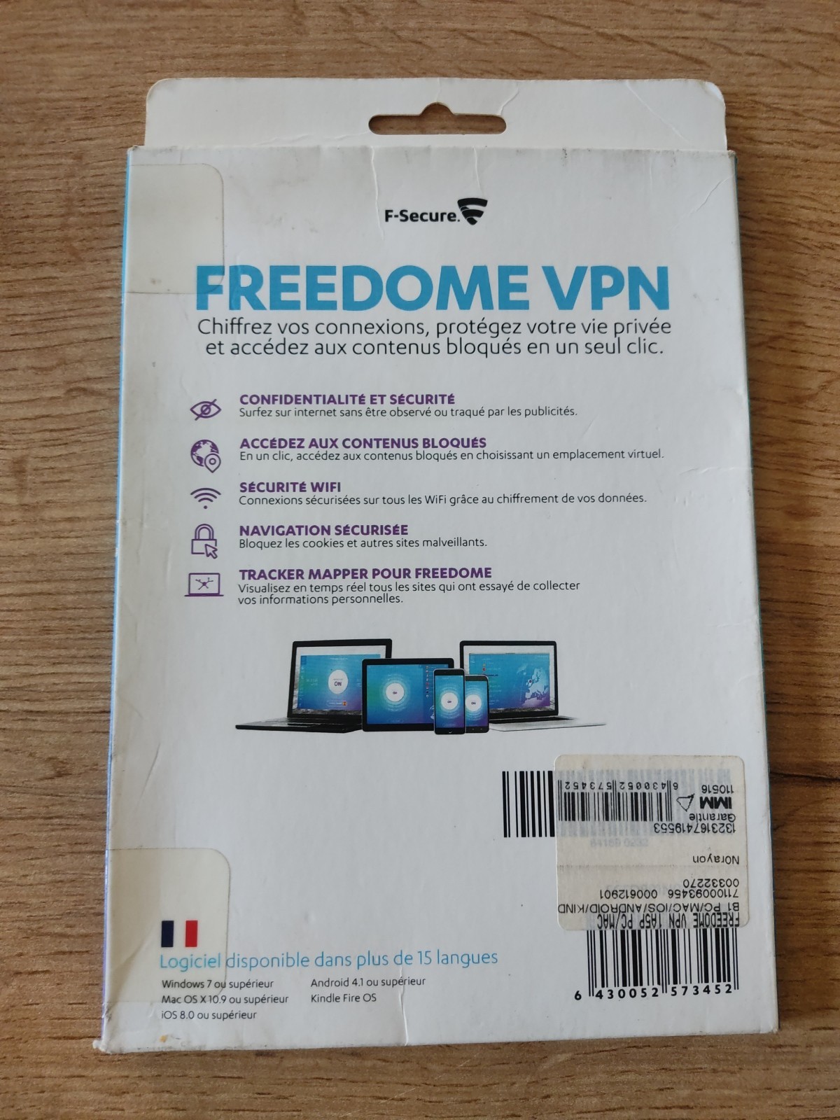 Logiciel Freedome VPN Neuf PC Mac Android Clé Licence Protection