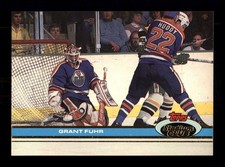  1991 Grant Fuhr 258 Oilers 31 Topps Hockey Sports Trading Card CC TC