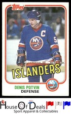 1981-82 Topps #27 Denis Potvin New York Islanders NHL Hockey Card