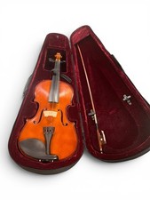 4/4 Student Violin Outfit w/ Case Bow Full Size As-Is Missing Strings