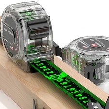 Tape Measure Retractable Thick Electroplated Stainless Steel High Accuracy