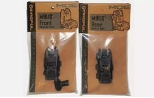 Gen II Flip Up Sights Front & Rear Polymer 20mm Picatinny Mount Black -US STOCK