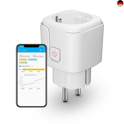 THIRDREALITY Zigbee Smart-Steckdose mit Stromverbrauchsmessung, 1 Stück (Typ 
