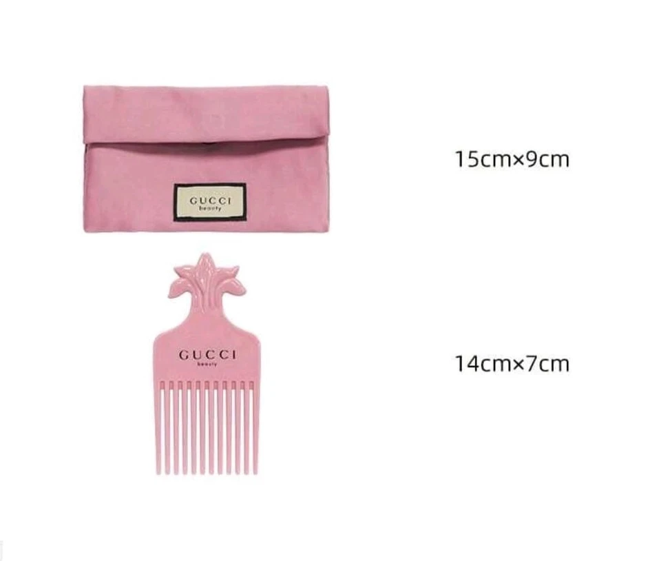 Auténtico NUEVO Bolso de Maquillaje Gucci Cosmético Floral Organizador Bolso Rosa Peine para el Pelo Foto 2 de 2