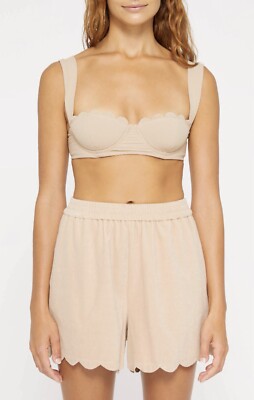 MARYSIA Tan Terry Short Size Small