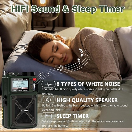 Emergency Portable DAB/DAB+ FM Solar Radio with Bluetooth 5.3 - Picture 7 of 7