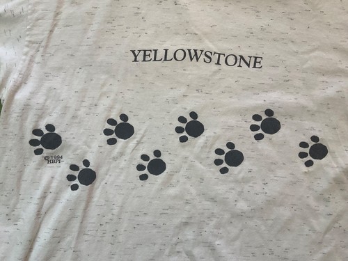 Vintage 90s Boo Boo Bear Yellowstone T-Shirt The Yogi Bear 1994 Hanna Barbera L - Picture 4 of 7