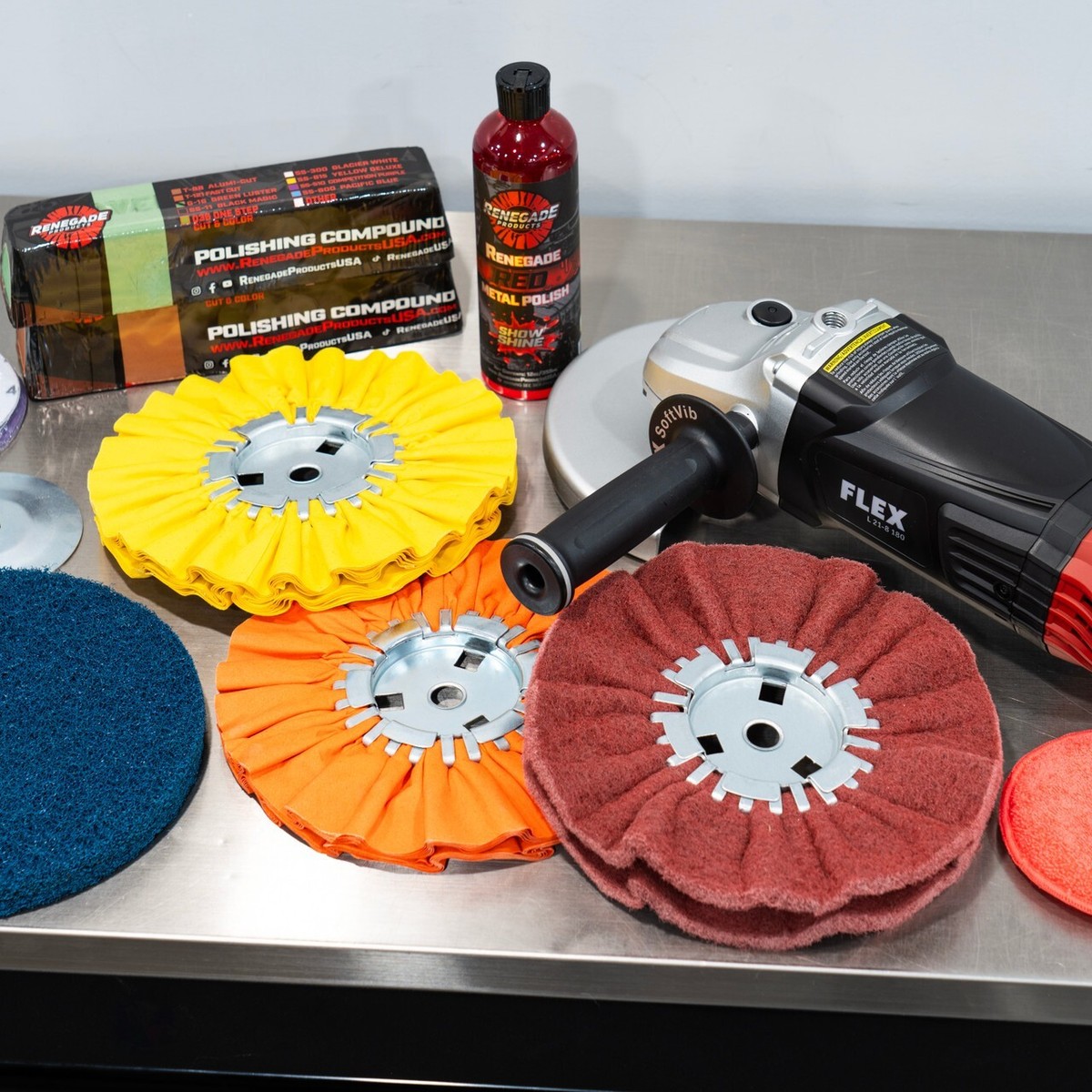 Professional Buffing Supplies Renegade Products Aluminum Polishing Mini ...