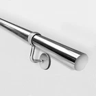 Handrail Kit Chrome Stair Rail Interior Use 3600mm Polished Chrome