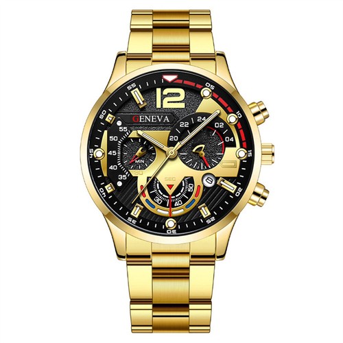 Wasserdichte Herrenarmbanduhr Mode Sport Analog Quarz Felgennabe Armbanduhr - Bild 7 von 14