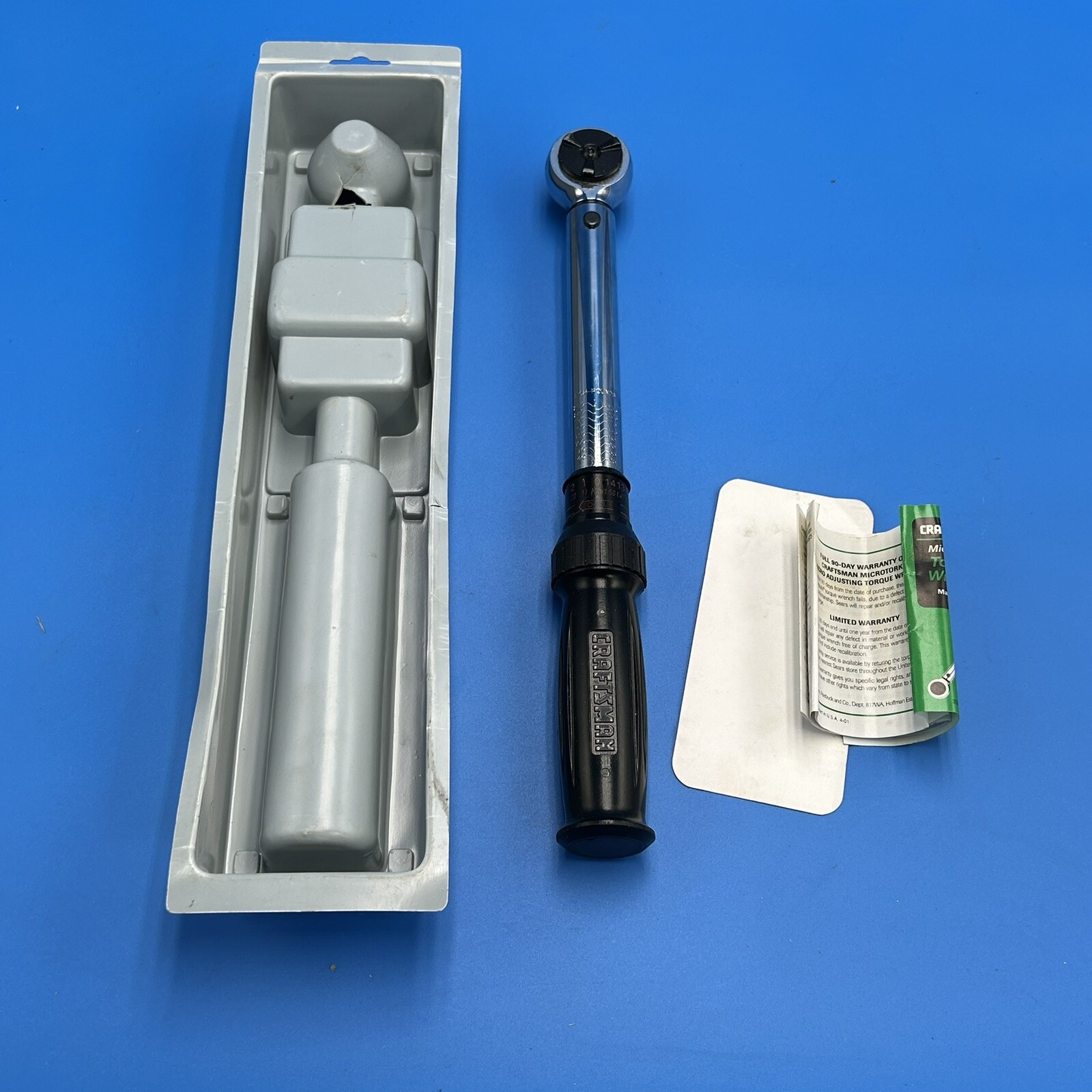 CRAFTSMAN 44593 MICROTORK TORQUE WRENCH 3/8" Drive 25250 inch pounds