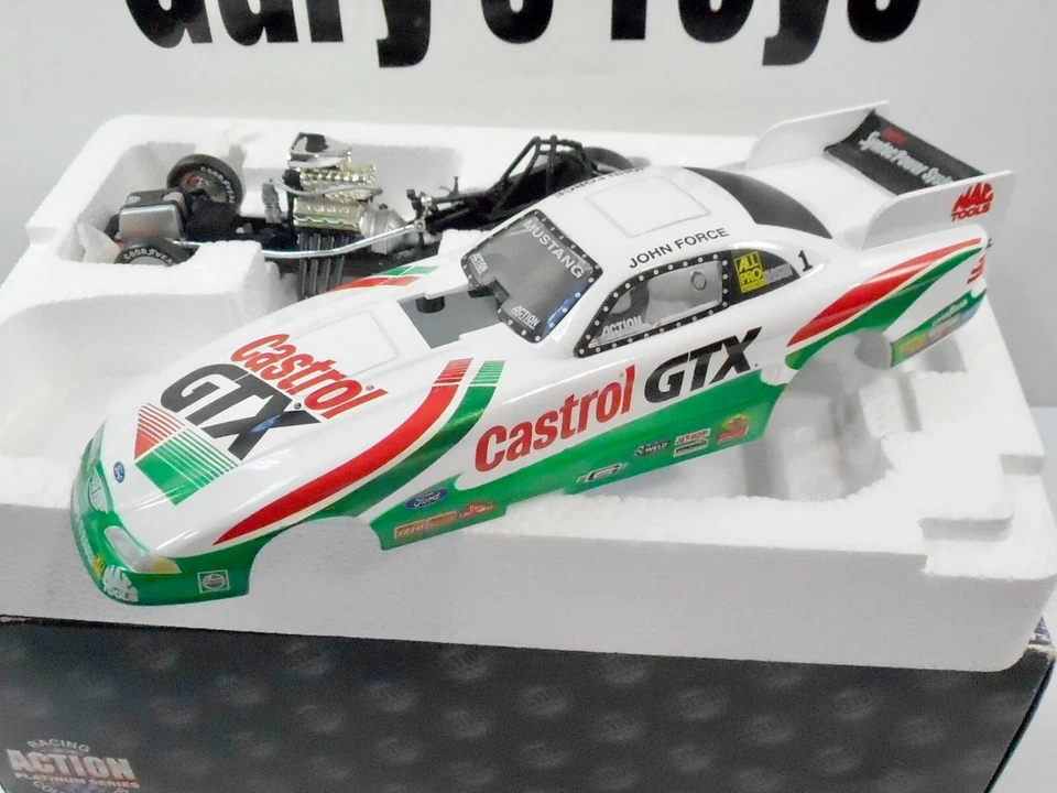 ACTION 1997 JOHN FORCE MUSTANG FUNNY CAR ESCALA 1:24 FUNDIDO A PRESIÓN NHRA Foto 2 de 4