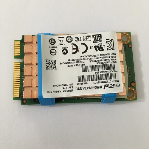 Msata Pure Copper Heatsink 850EVO M550 M6M SSD Thermal Cooling Pad 40x26x2mm - Afbeelding 7 van 7