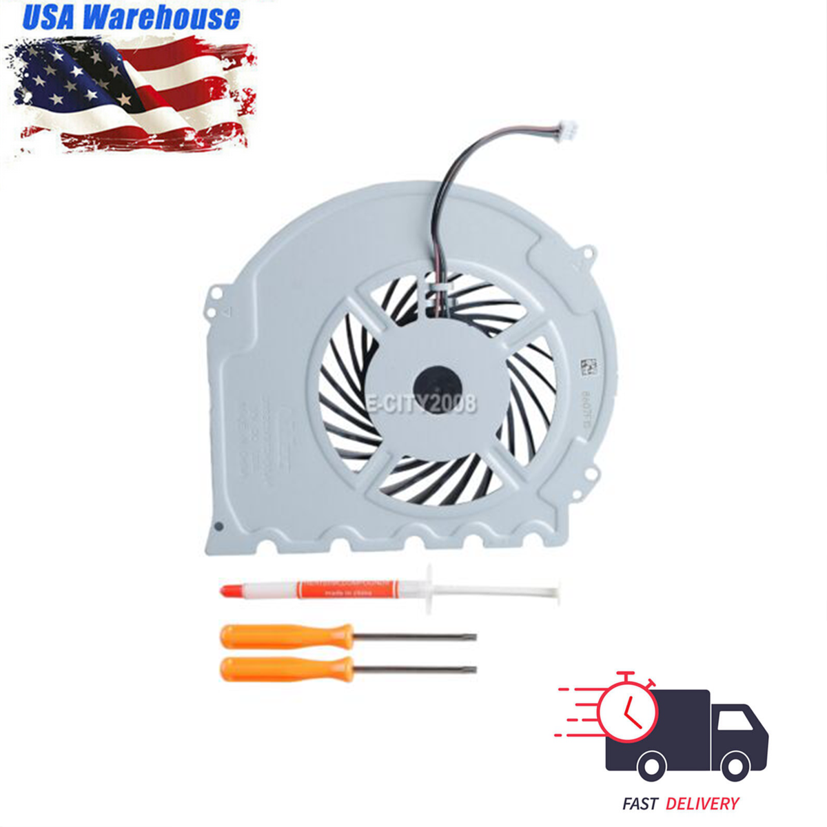 SONY - ps4薄型、ファン付き。 Amazon.com: PS4 Slim Fan Replacement Internal Cooling Fan