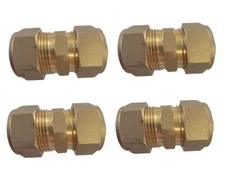 Compression fitting coupler 1" x 1" metric Kitec Pex Al Pex PexWorx - set of 4