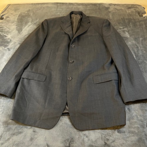 Vestimenta Made in Italy Wool Suit Set Blazer & Pants Business Gray Mens 54 L - Picture 2 of 23